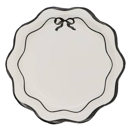 Michaels, 9" Scalloped Bow Paper Dinner Plates, 8ct. by Celebrate It™ – Category: Plates